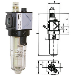 3463GVP - LUBRIFICATORI PER ARIA COMPRESSA "VARIOBLOC" - Orig. Ewo
